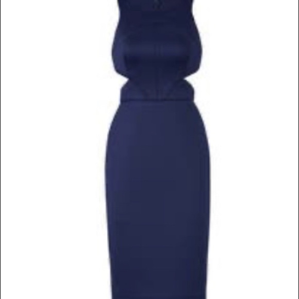 Hunter Bell Navy Porter Cut Out Dress Size 6
